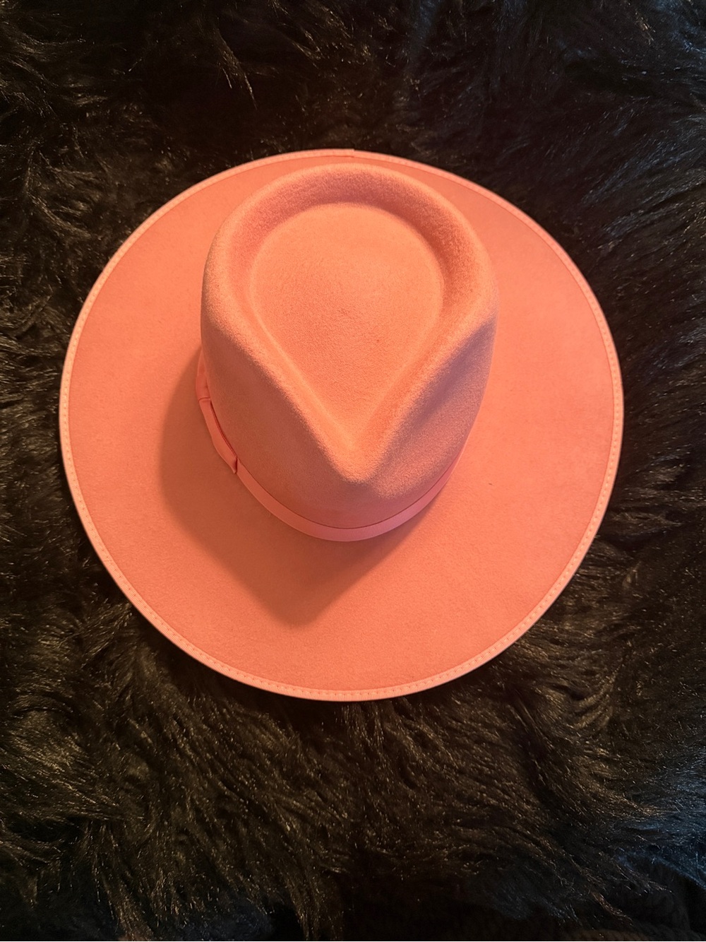 Lack Of Color Coral Wide-Brim Fedora